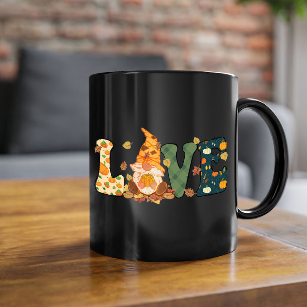 LOVEFallAutumnGnome 415#- fall-Mug / Coffee Cup