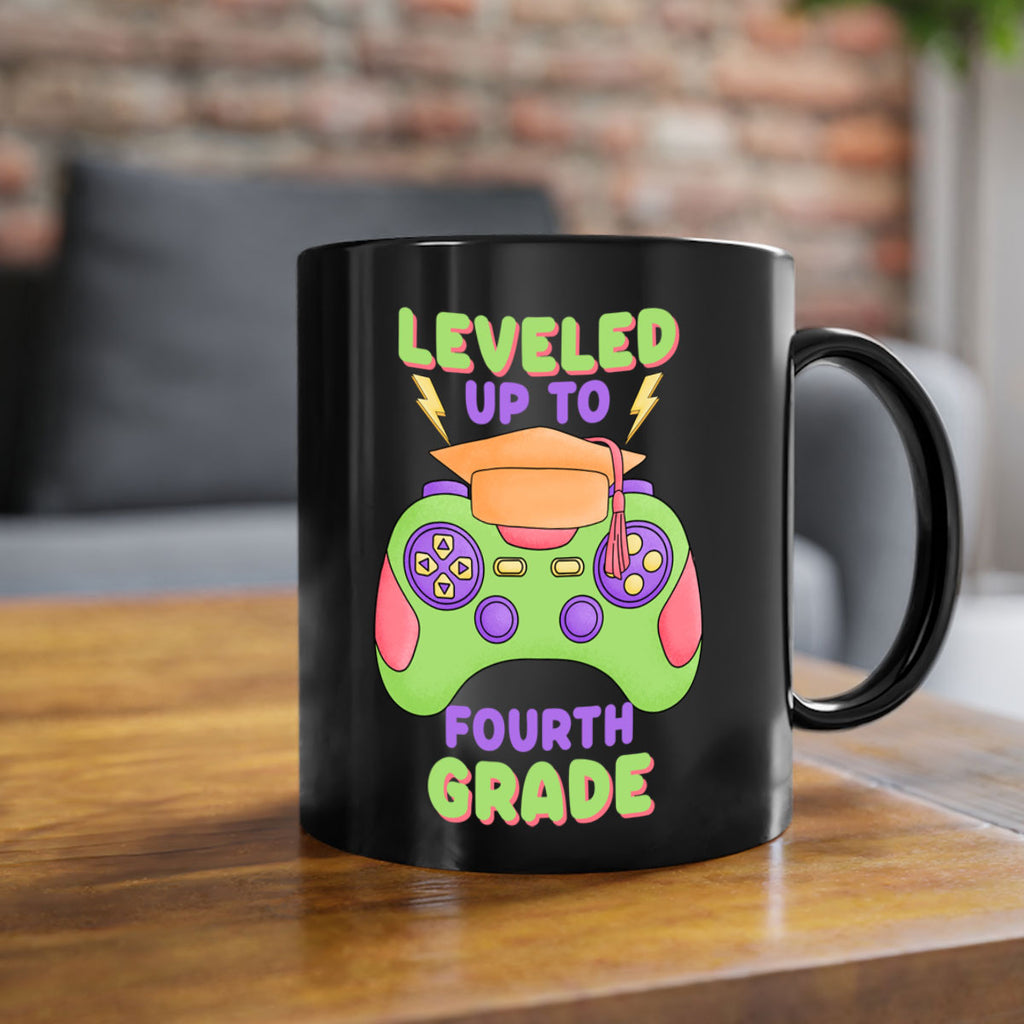 Leveled up to 4th Grade 16#- 4th grade-Mug / Coffee Cup