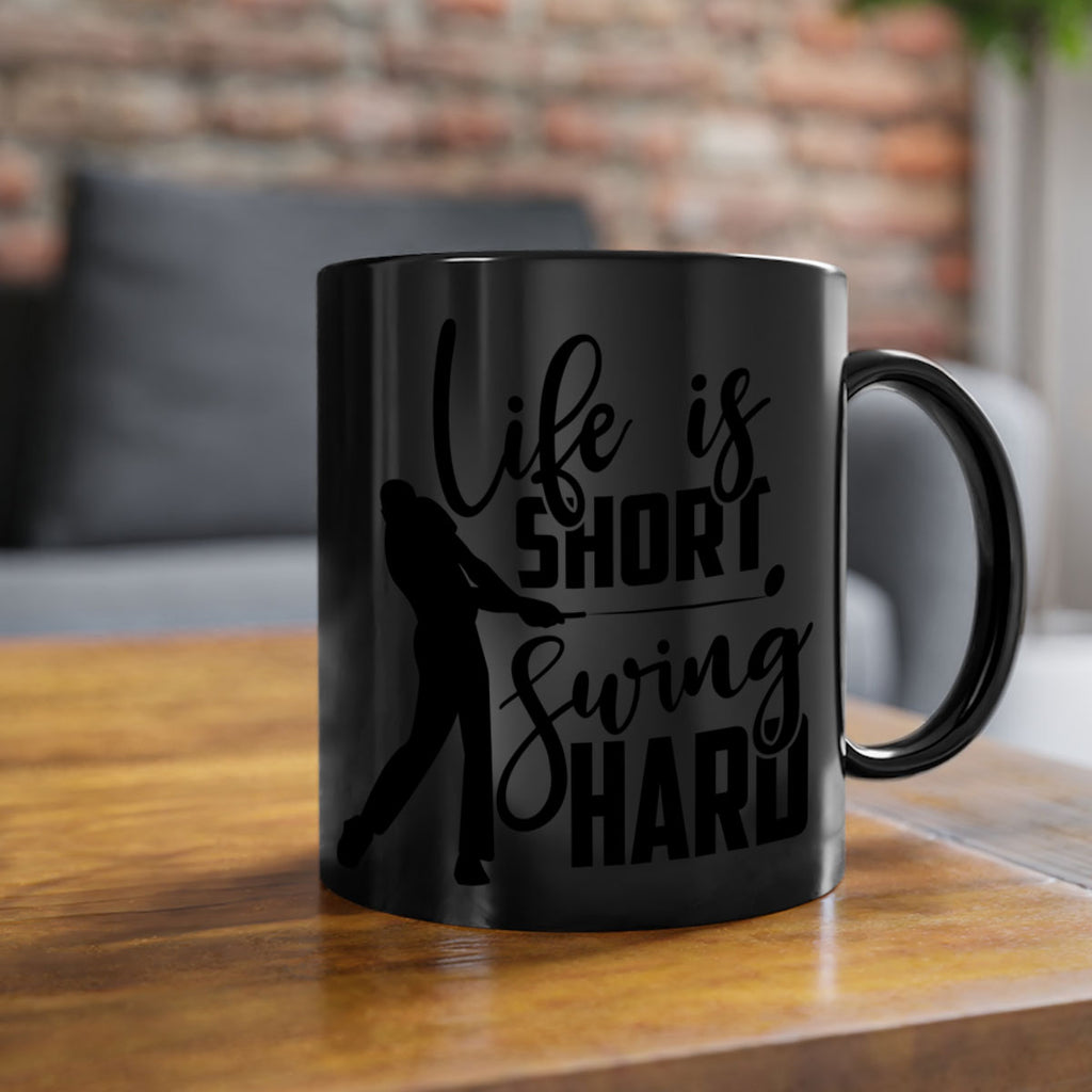 Life is short Swing hard 896#- golf-Mug / Coffee Cup