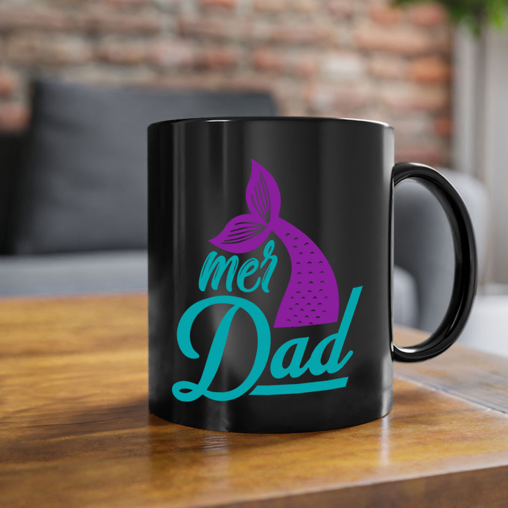 Mer Dad 325#- mermaid-Mug / Coffee Cup