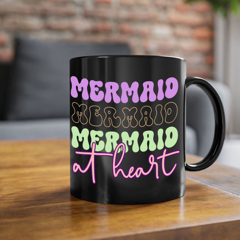 Mermaid At Heart 394#- mermaid-Mug / Coffee Cup