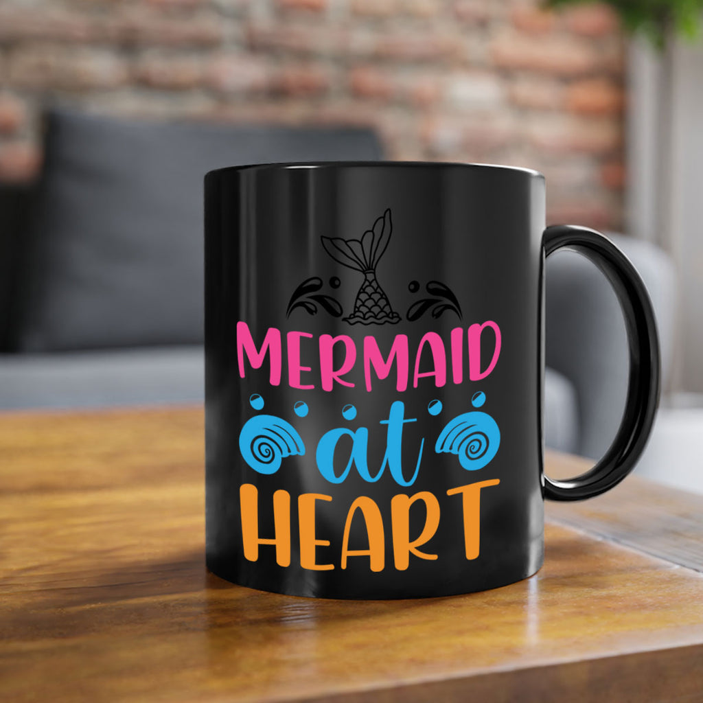 Mermaid at heart Design 396#- mermaid-Mug / Coffee Cup