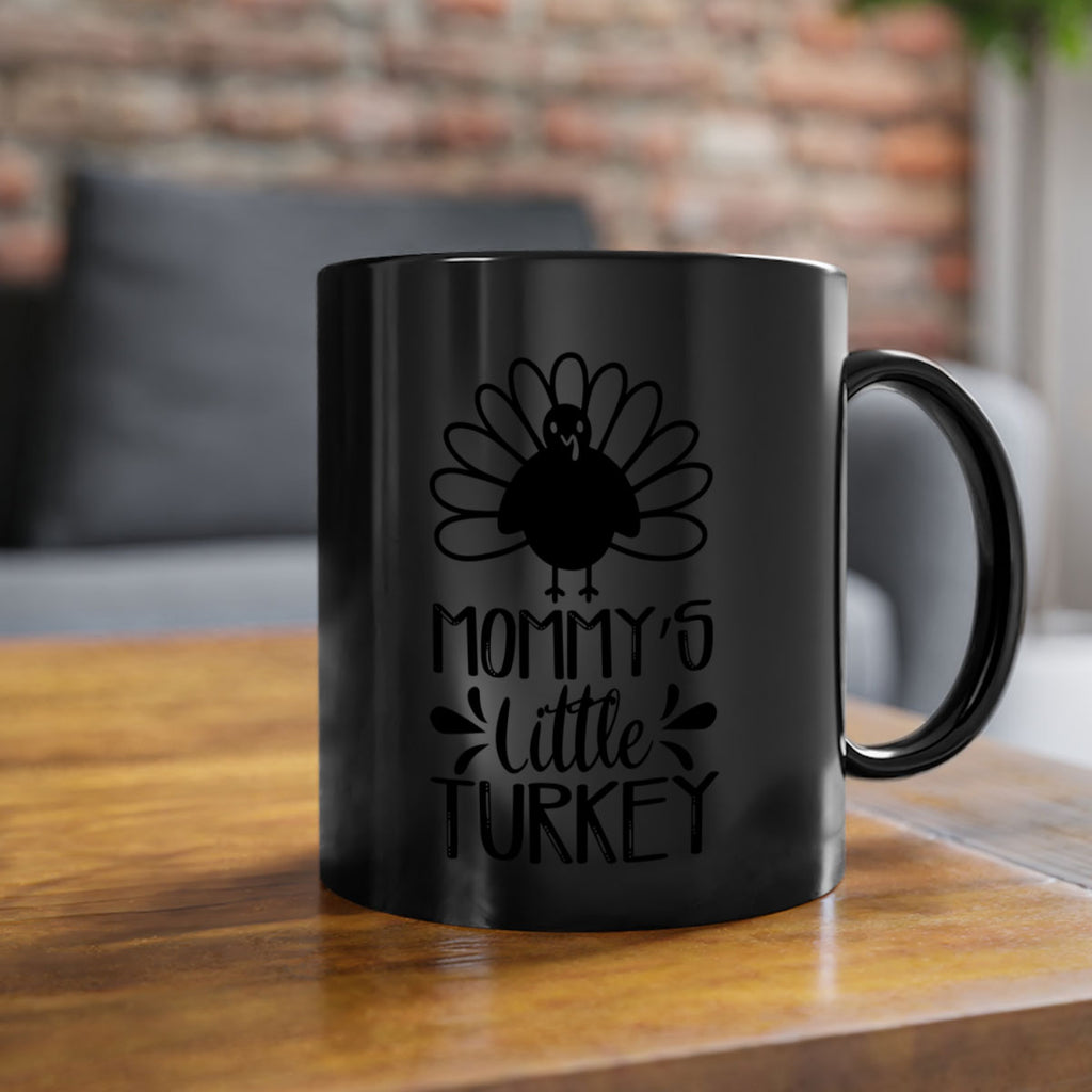 Mommy s Little Turkey 427#- fall-Mug / Coffee Cup