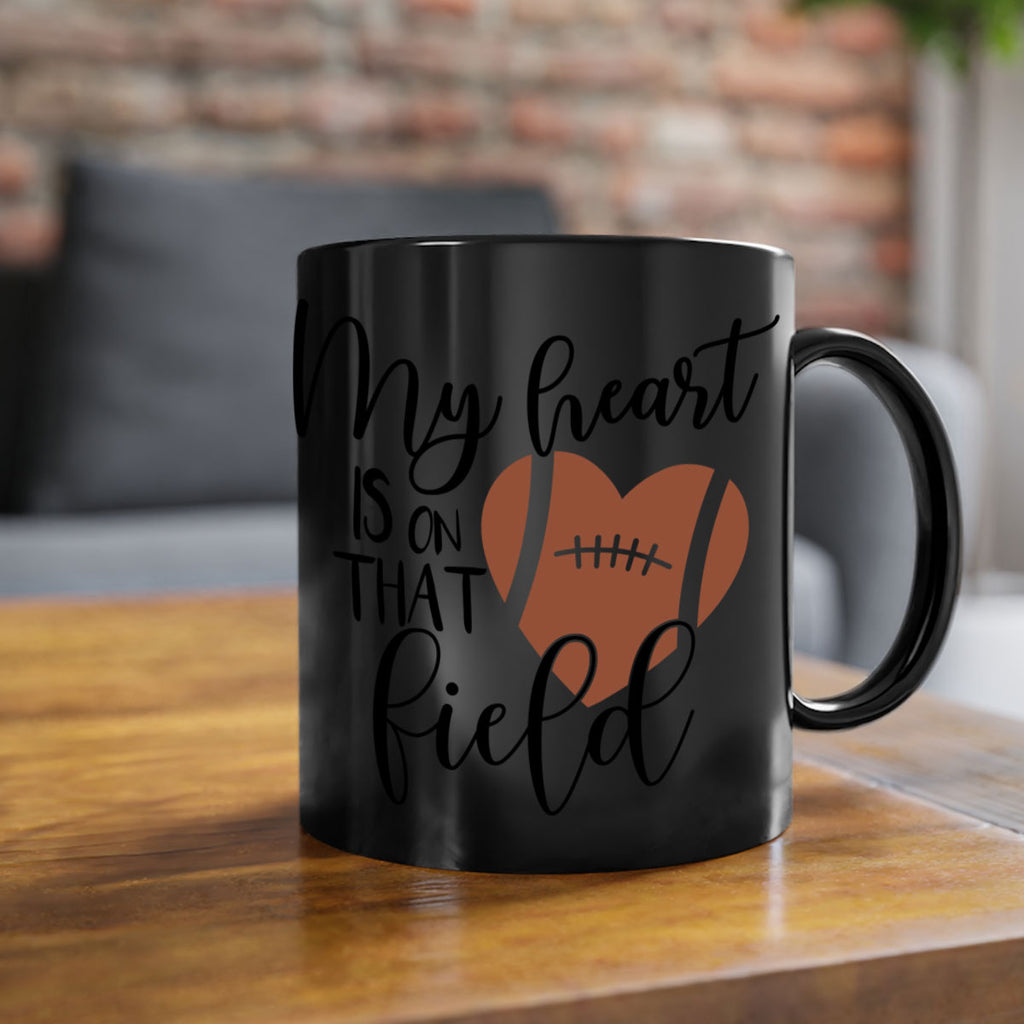 My heart is on that field 639#- football-Mug / Coffee Cup