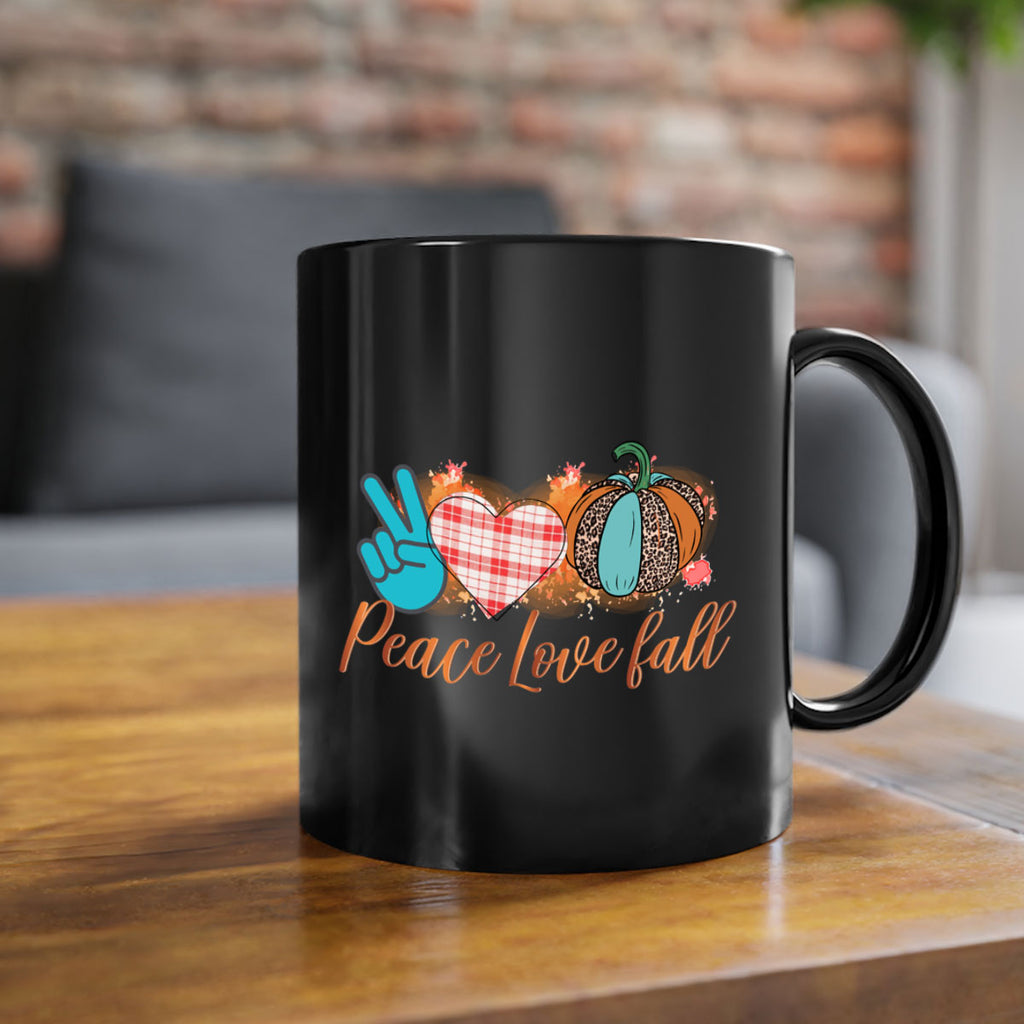 Peace Love Fall 466#- fall-Mug / Coffee Cup