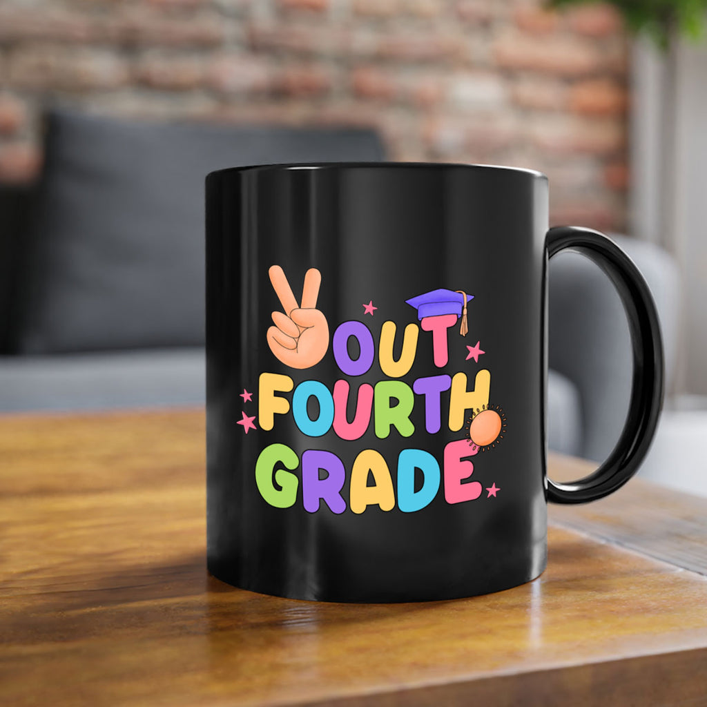 Peace Out 4th Grade Peace 19#- 4th grade-Mug / Coffee Cup