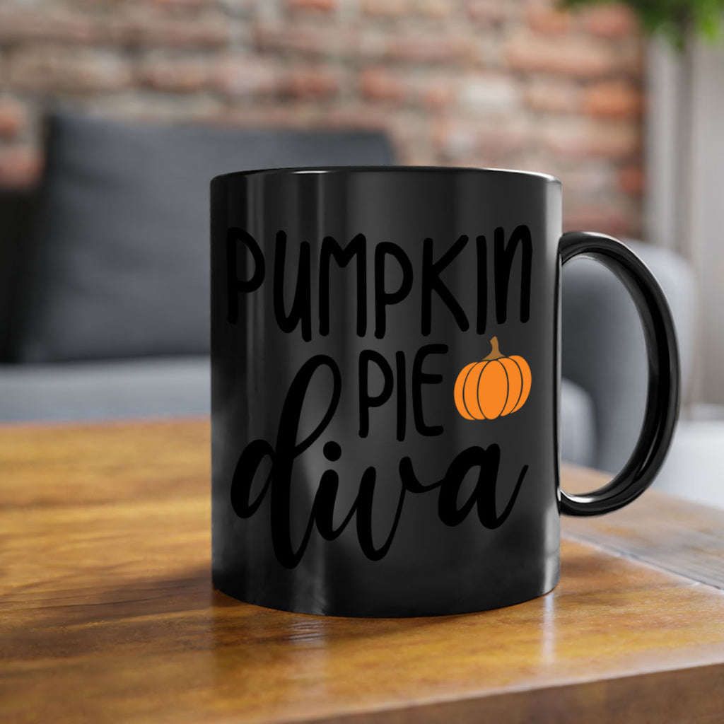Pumpkin Pie Diva 532#- fall-Mug / Coffee Cup