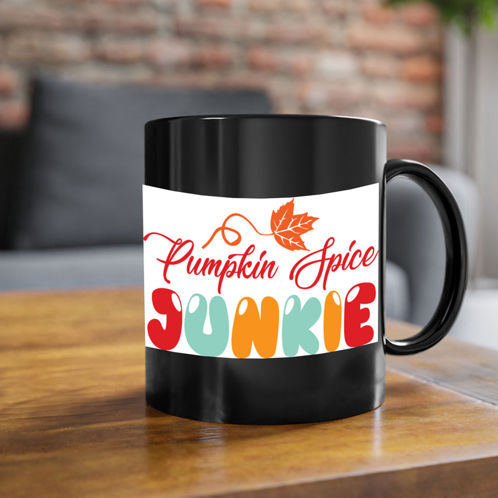 PumpkinSpiceJunkiedesign 569#- fall-Mug / Coffee Cup