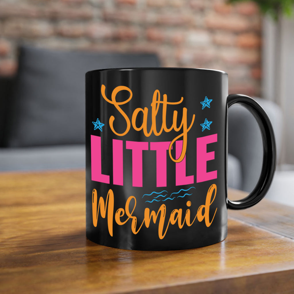 Salty Little Mermaid Design 574#- mermaid-Mug / Coffee Cup