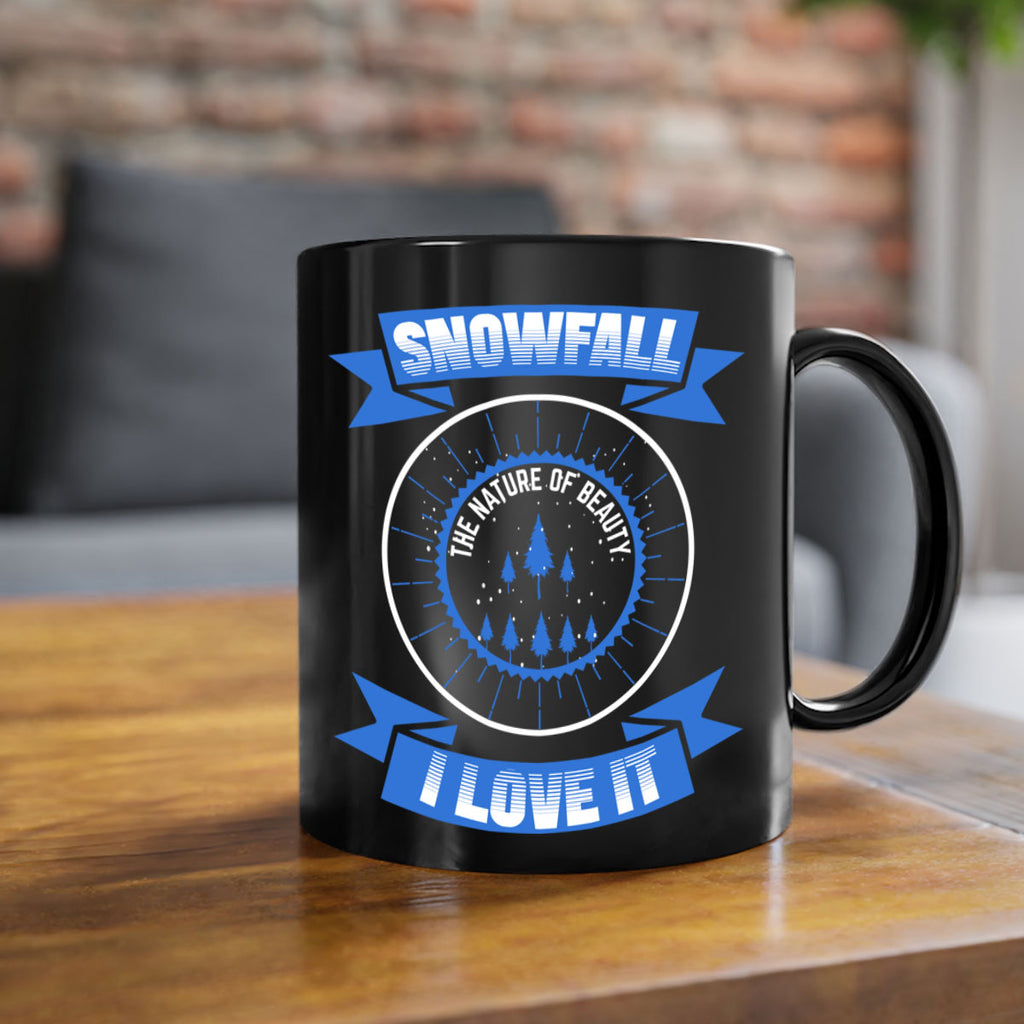 Snowfall Winter 373#- winter-Mug / Coffee Cup