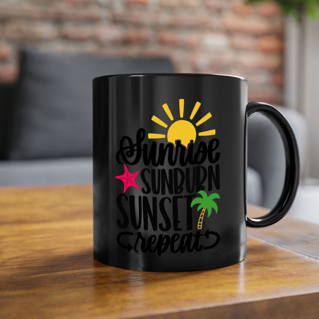 Sunrise Sunburn Sunset Repeat Style 16#- Summer-Mug / Coffee Cup