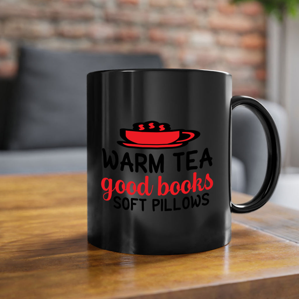 Warm tea good books soft pillows 448#- winter-Mug / Coffee Cup