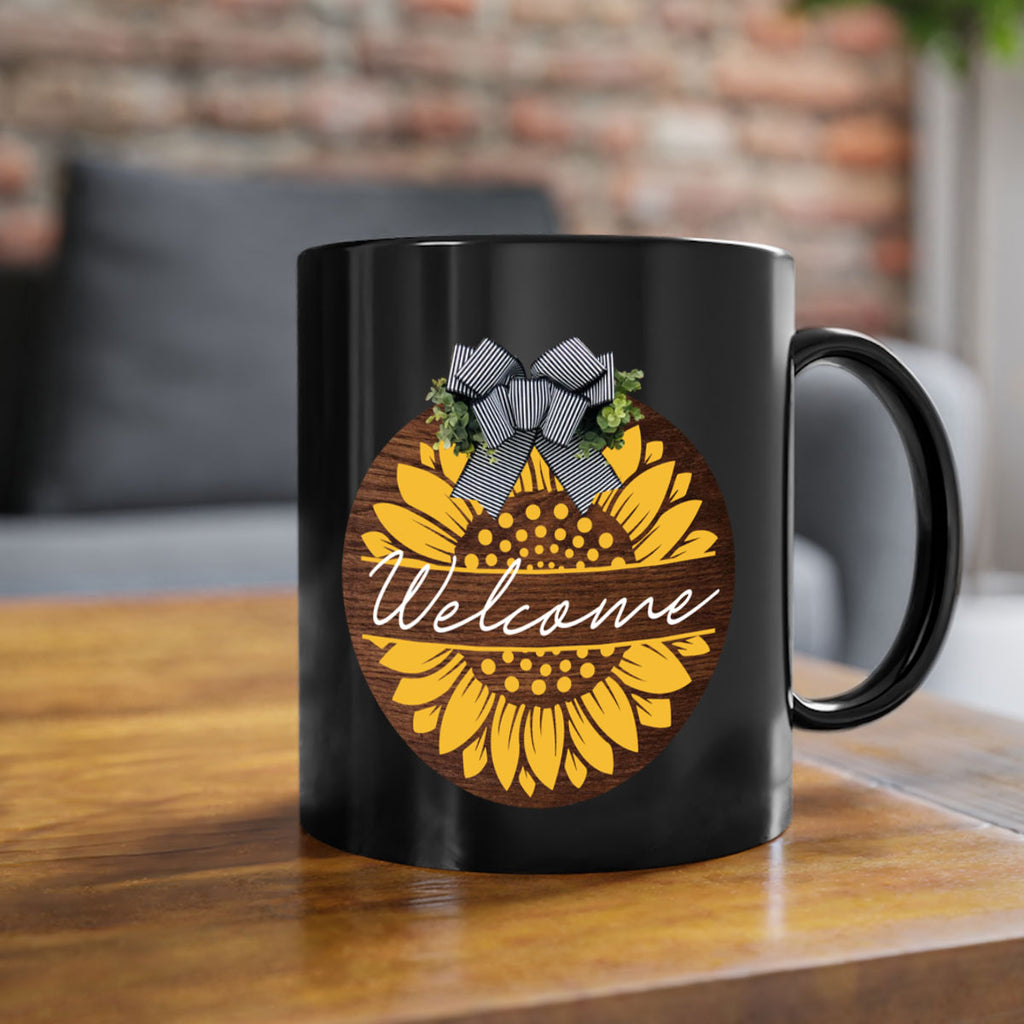 Welcome Sunflower Mockup584#- spring-Mug / Coffee Cup