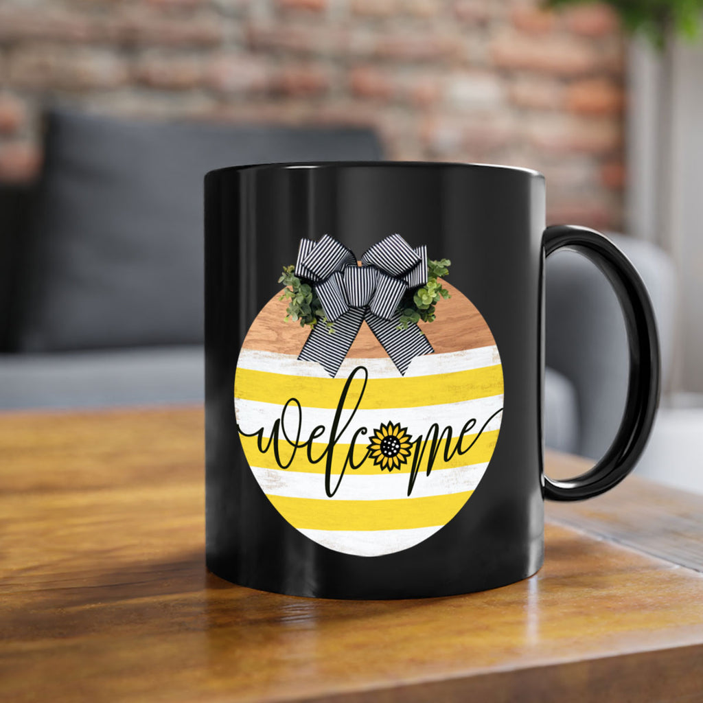 Welcome with sunflower Mockup591#- spring-Mug / Coffee Cup