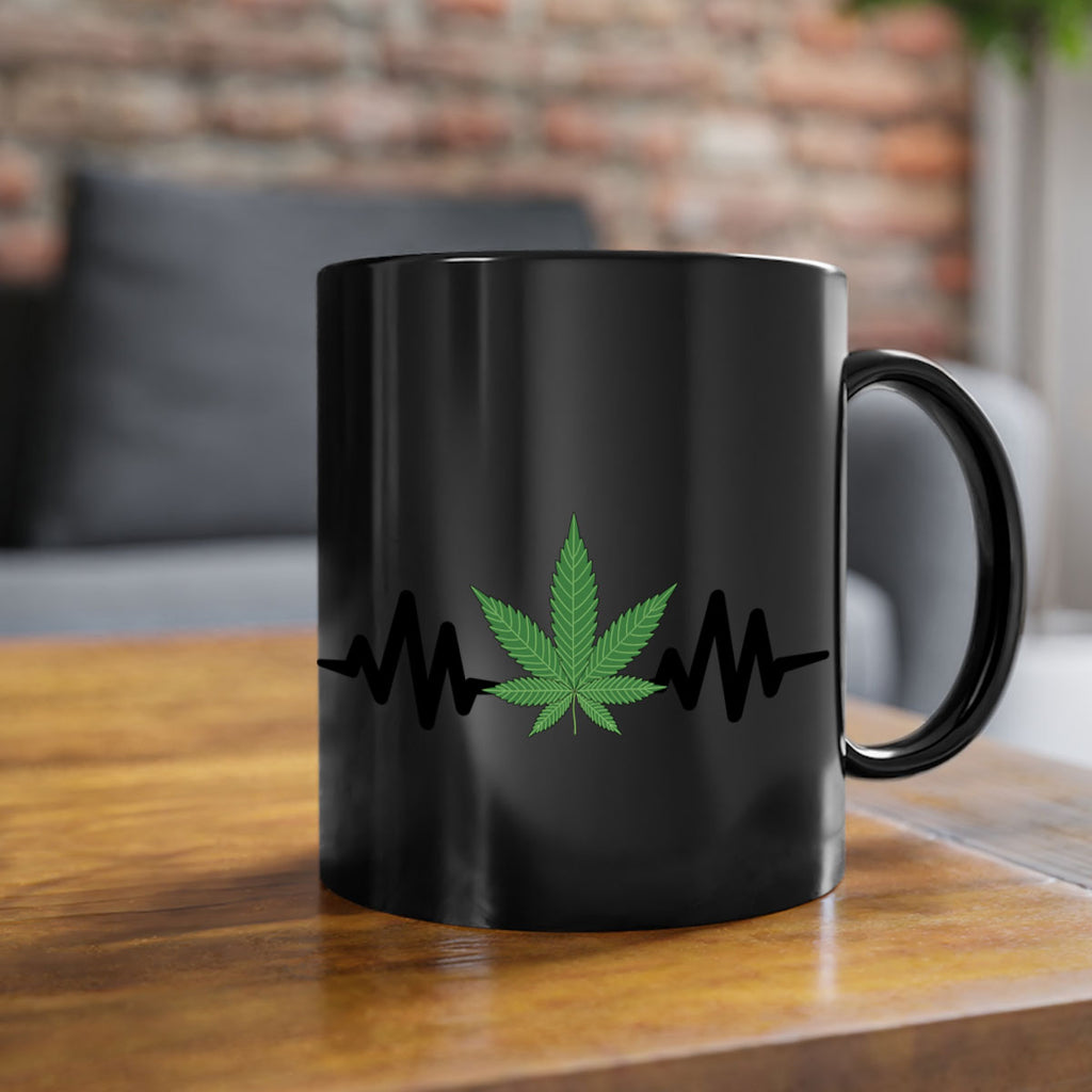 cannabis heartbeat 46#- marijuana-Mug / Coffee Cup