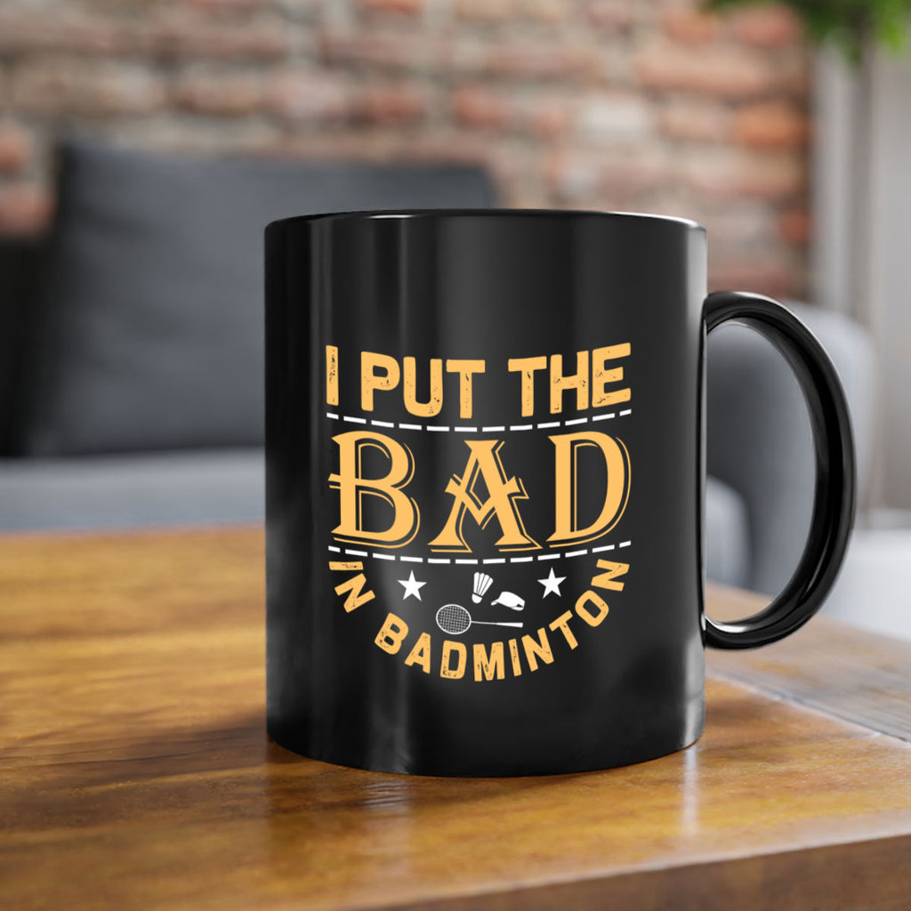 i 1056#- badminton-Mug / Coffee Cup