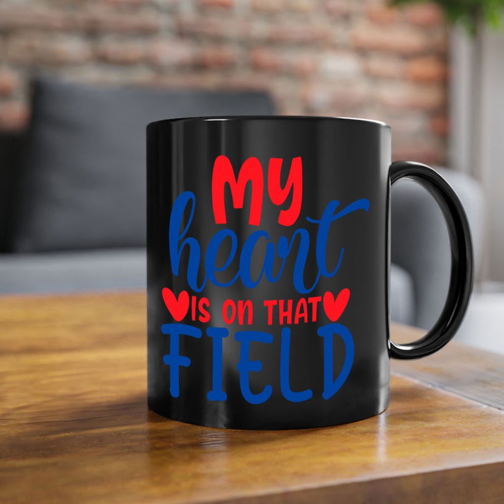 my heart is on that field 2050#- baseball-Mug / Coffee Cup