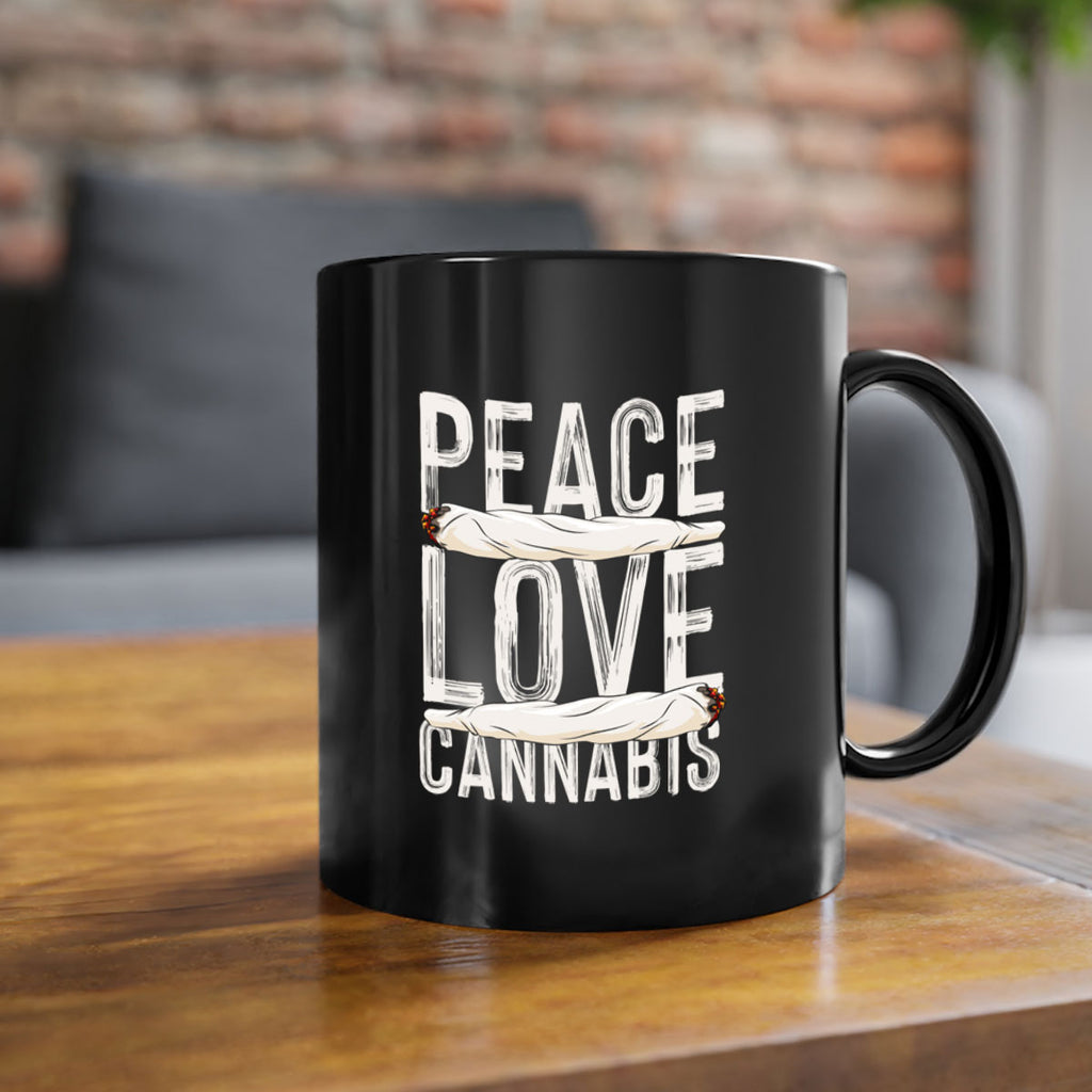 peace love cannabis 216#- marijuana-Mug / Coffee Cup