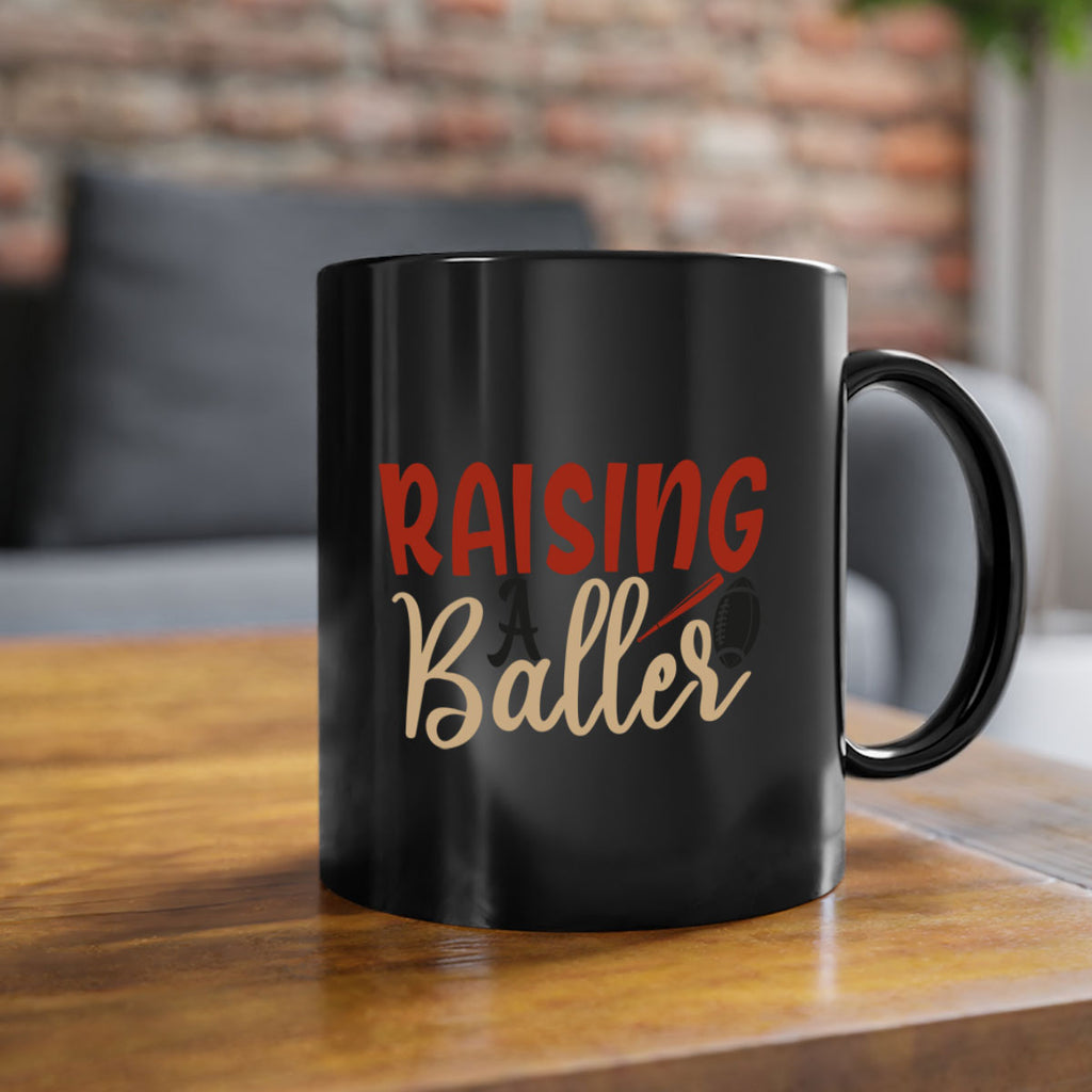 raising a baller 2278#- softball-Mug / Coffee Cup