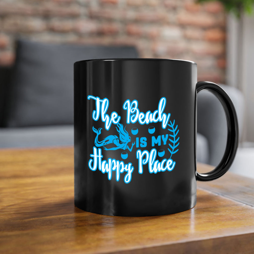 the beach is my happy place 627#- mermaid-Mug / Coffee Cup