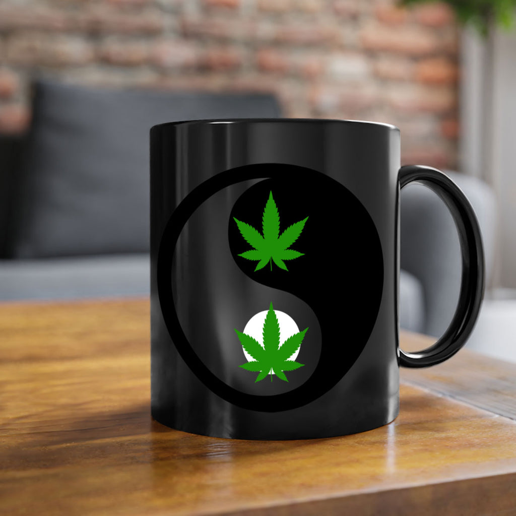 yin and yang weed 311#- marijuana-Mug / Coffee Cup