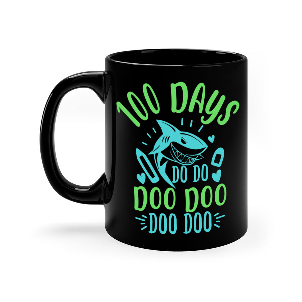 100 days shark doo doo 21#- 100 days-Mug / Coffee Cup