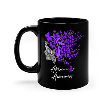 Alzheimers Awareness Shirt Alzheimers Purple Butterflies 23#- alzheimers-Mug / Coffee Cup