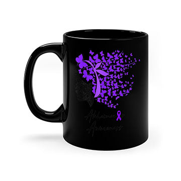 Alzheimers Awareness Shirt Alzheimers Purple Butterflies 24#- alzheimers-Mug / Coffee Cup