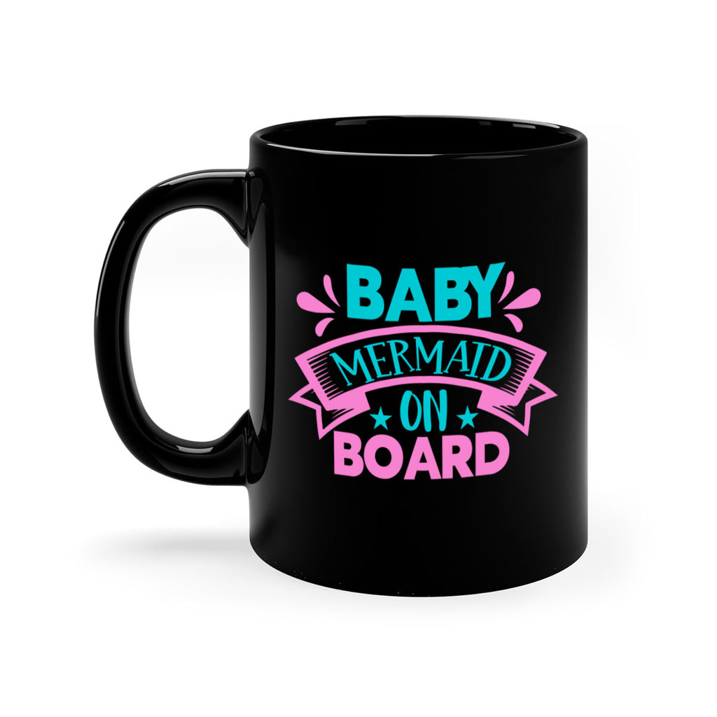 Baby Mermaid On Board 27#- mermaid-Mug / Coffee Cup