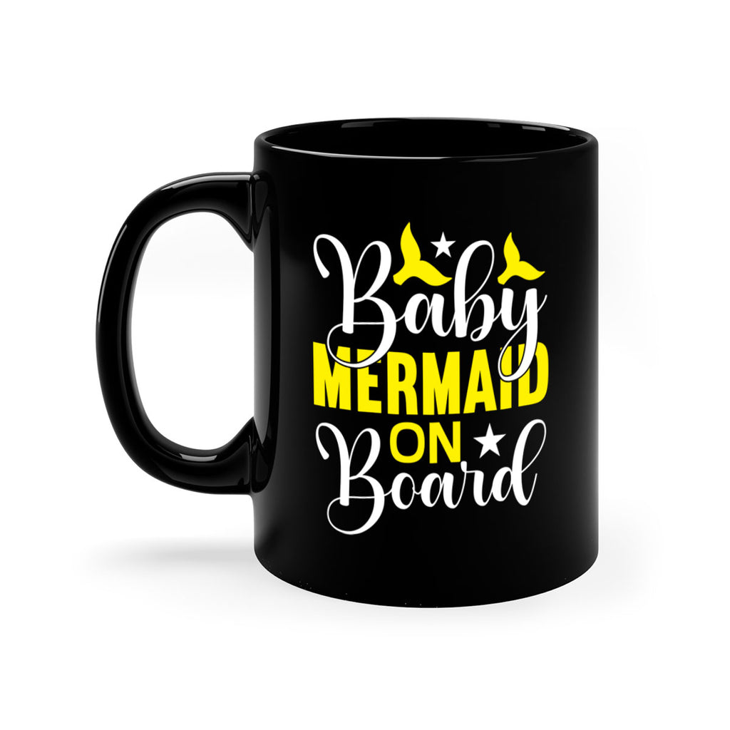 Baby Mermaid on Board 21#- mermaid-Mug / Coffee Cup