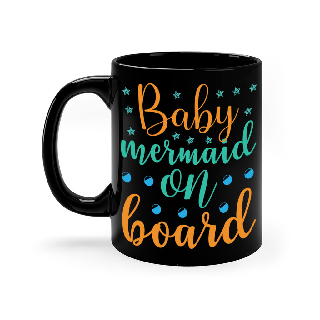 Baby Mermaid on Board 40#- mermaid-Mug / Coffee Cup