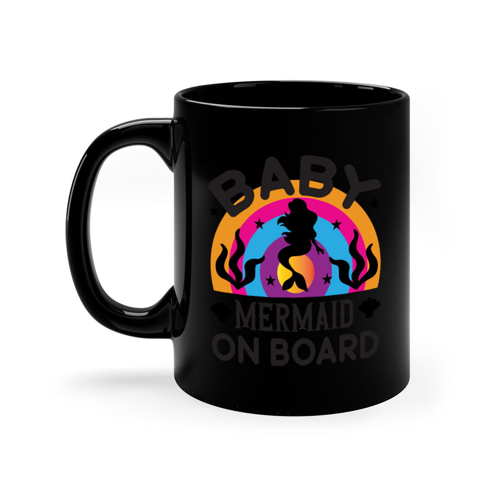 Baby mermaid on board 37#- mermaid-Mug / Coffee Cup