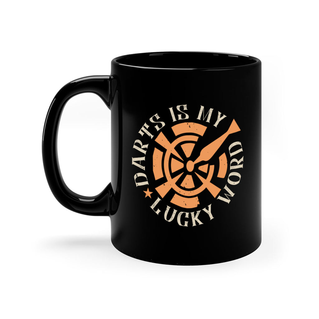 Darts Is My Lucky Word 2352#- darts-Mug / Coffee Cup