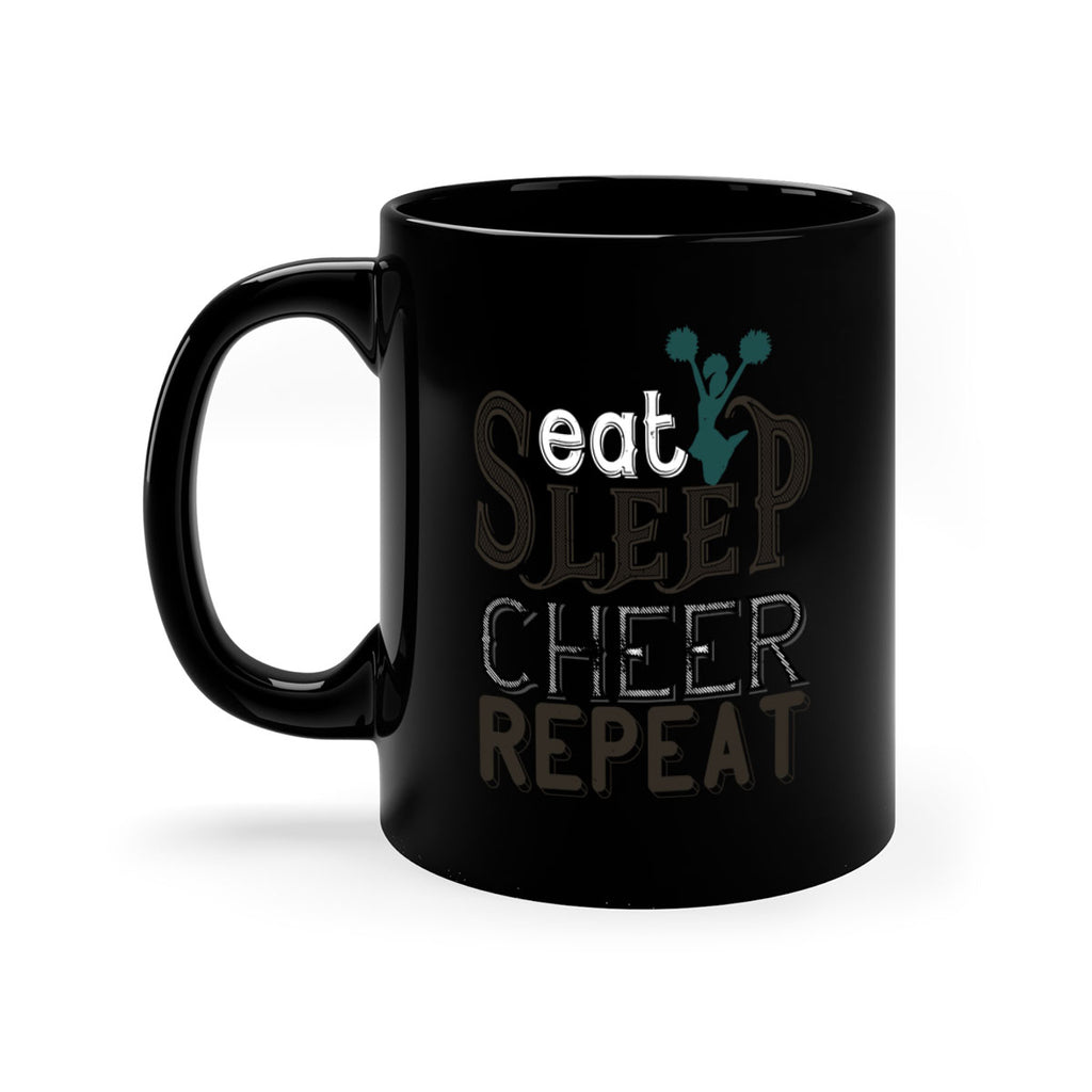 Eat sleep cheer mom 1318#- football-Mug / Coffee Cup