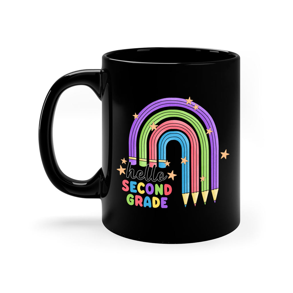 Hello 2nd Grade Pencil Rainbow 11#- second grade-Mug / Coffee Cup