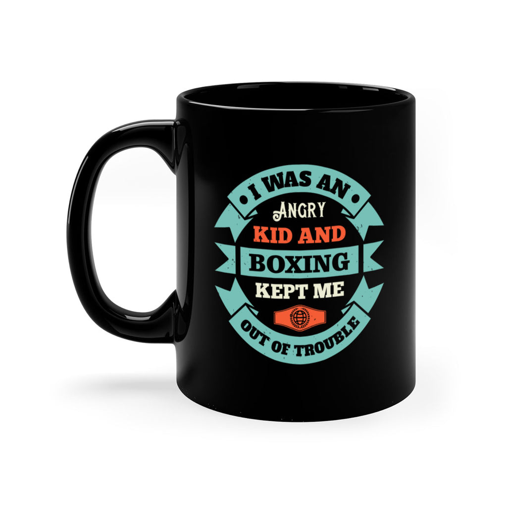 I was an angry kid and boxing kept me out of trouble 1977#- boxing-Mug / Coffee Cup