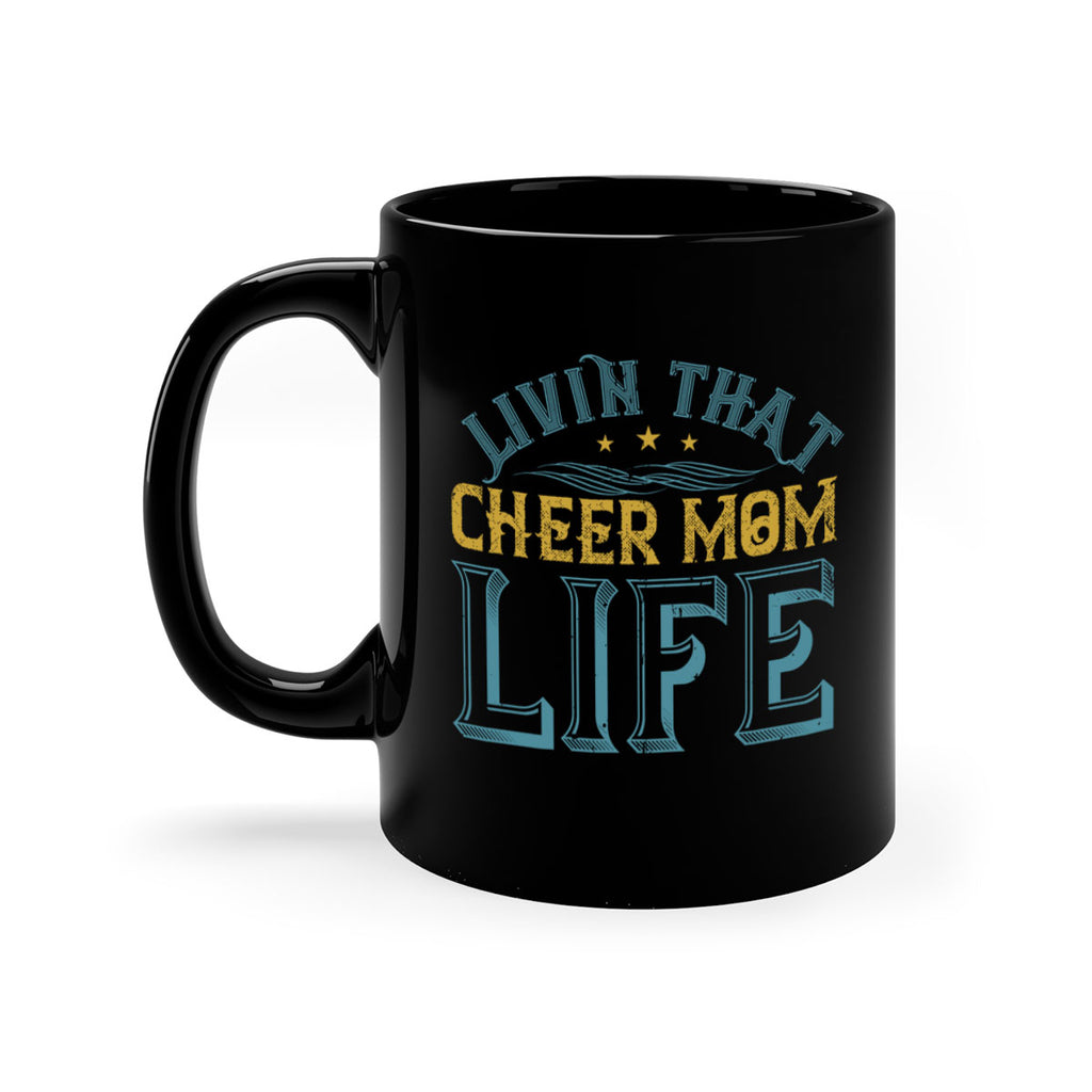 Livin that cheer mom life 786#- football-Mug / Coffee Cup