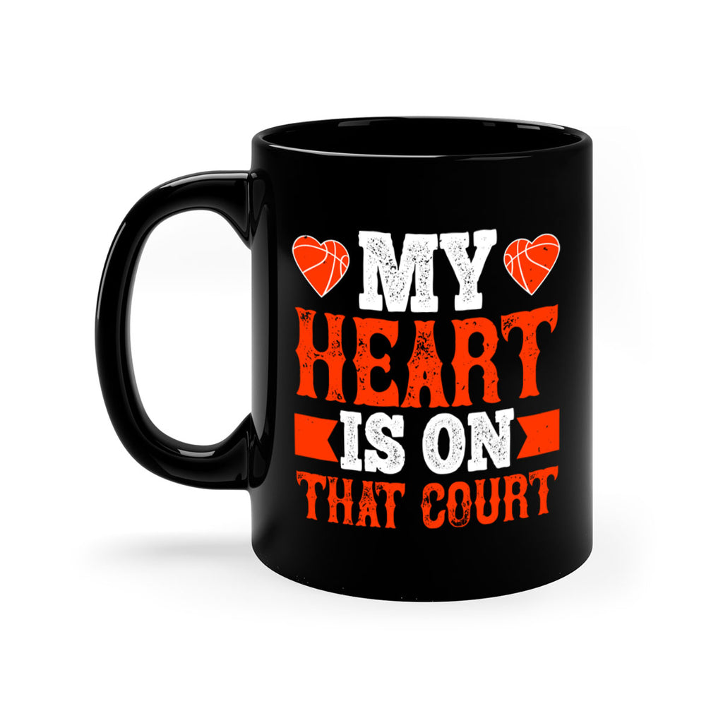 My heart is on that court 1816#- basketball-Mug / Coffee Cup
