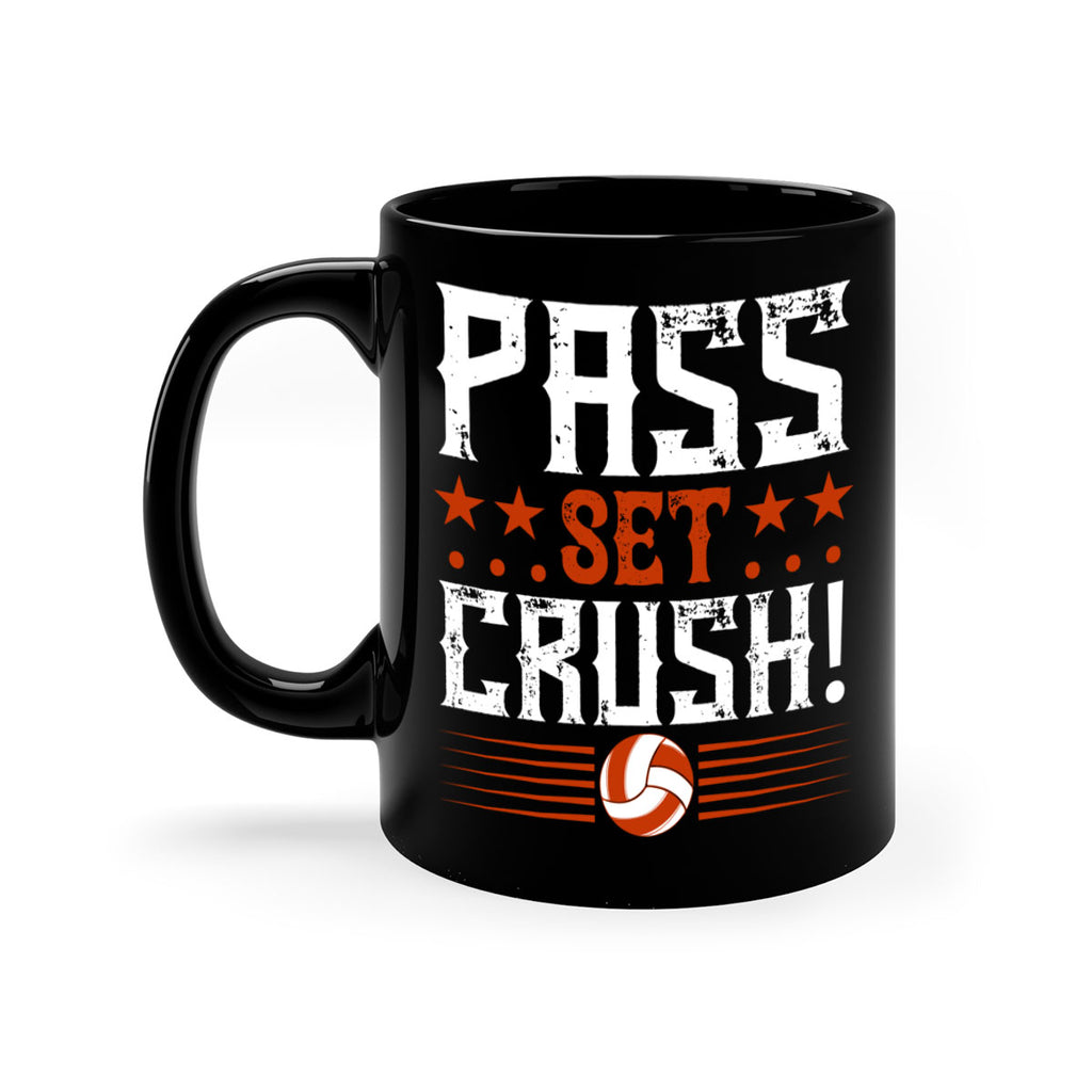 Pass…Set…CRUSH Style 588#- volleyball-Mug / Coffee Cup