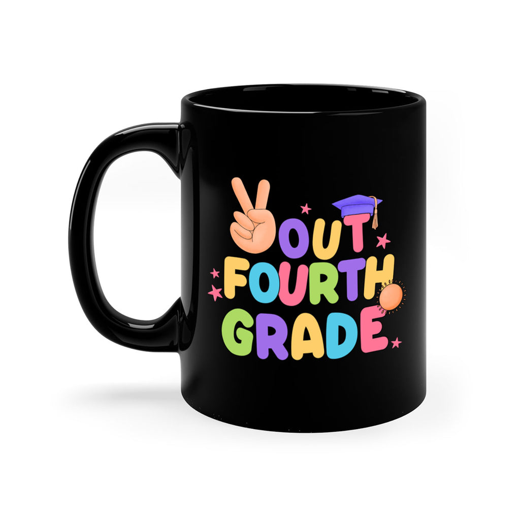 Peace Out 4th Grade Peace 19#- 4th grade-Mug / Coffee Cup