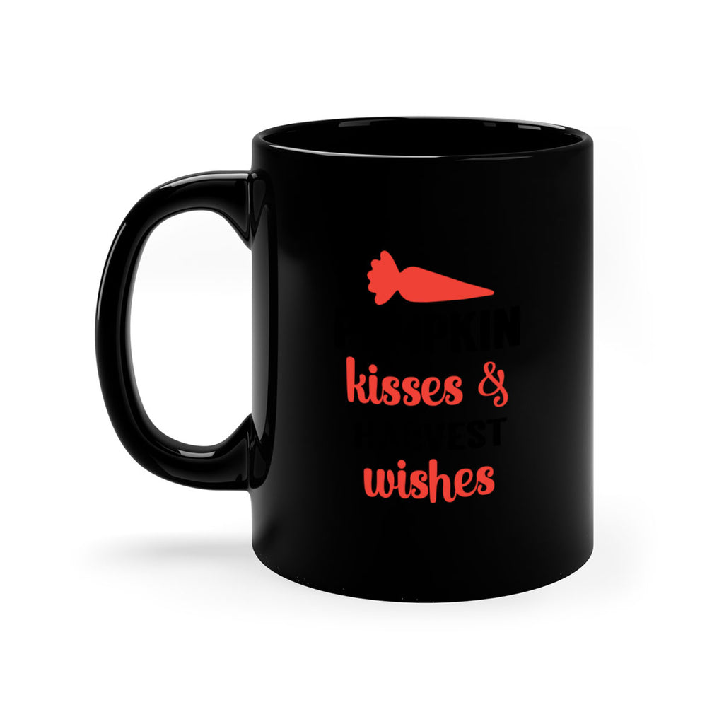 Pumpkin kisses harvest wishes 524#- fall-Mug / Coffee Cup