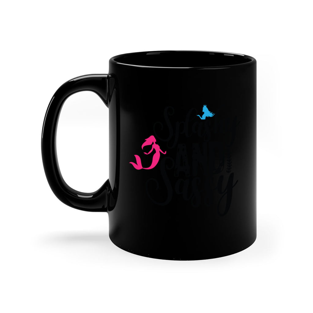 Splashy and Sassy 624#- mermaid-Mug / Coffee Cup