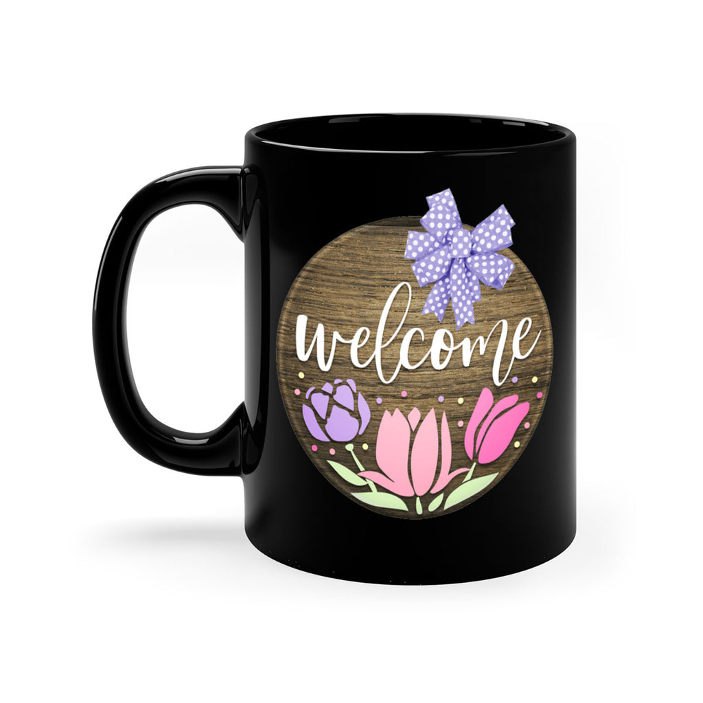 Welcome three flowers Mockup586#- spring-Mug / Coffee Cup