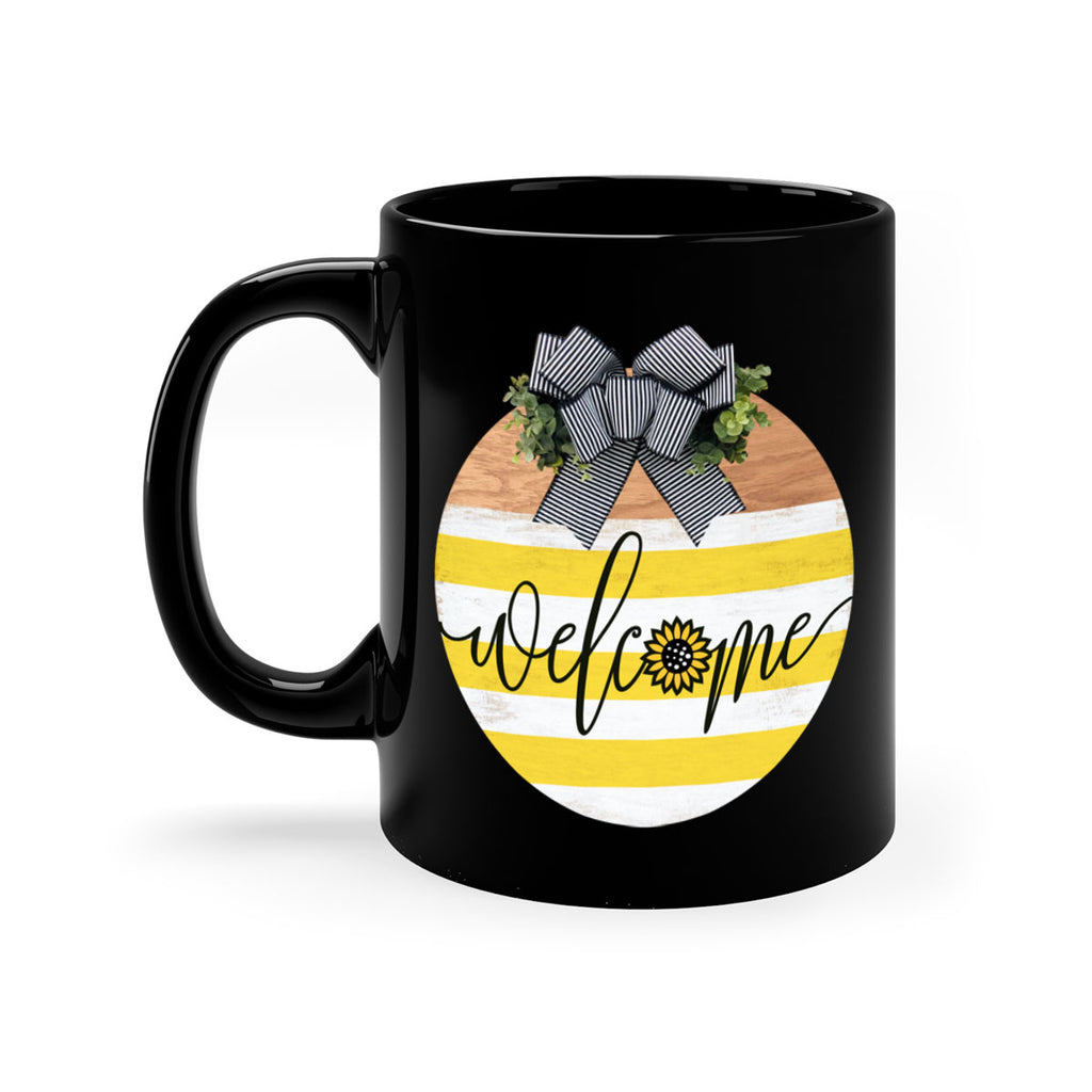 Welcome with sunflower Mockup591#- spring-Mug / Coffee Cup