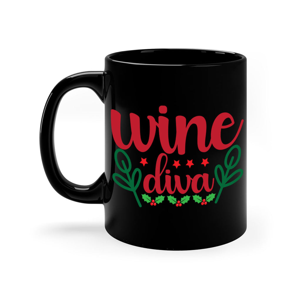 Wine Diva 482#- winter-Mug / Coffee Cup