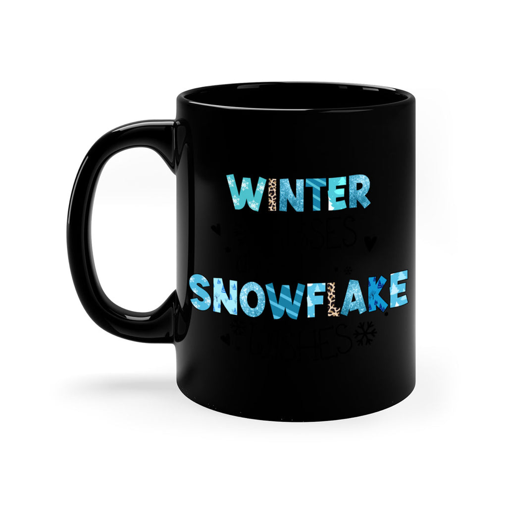 Winter kisses and snowflake wishes 571#- winter-Mug / Coffee Cup