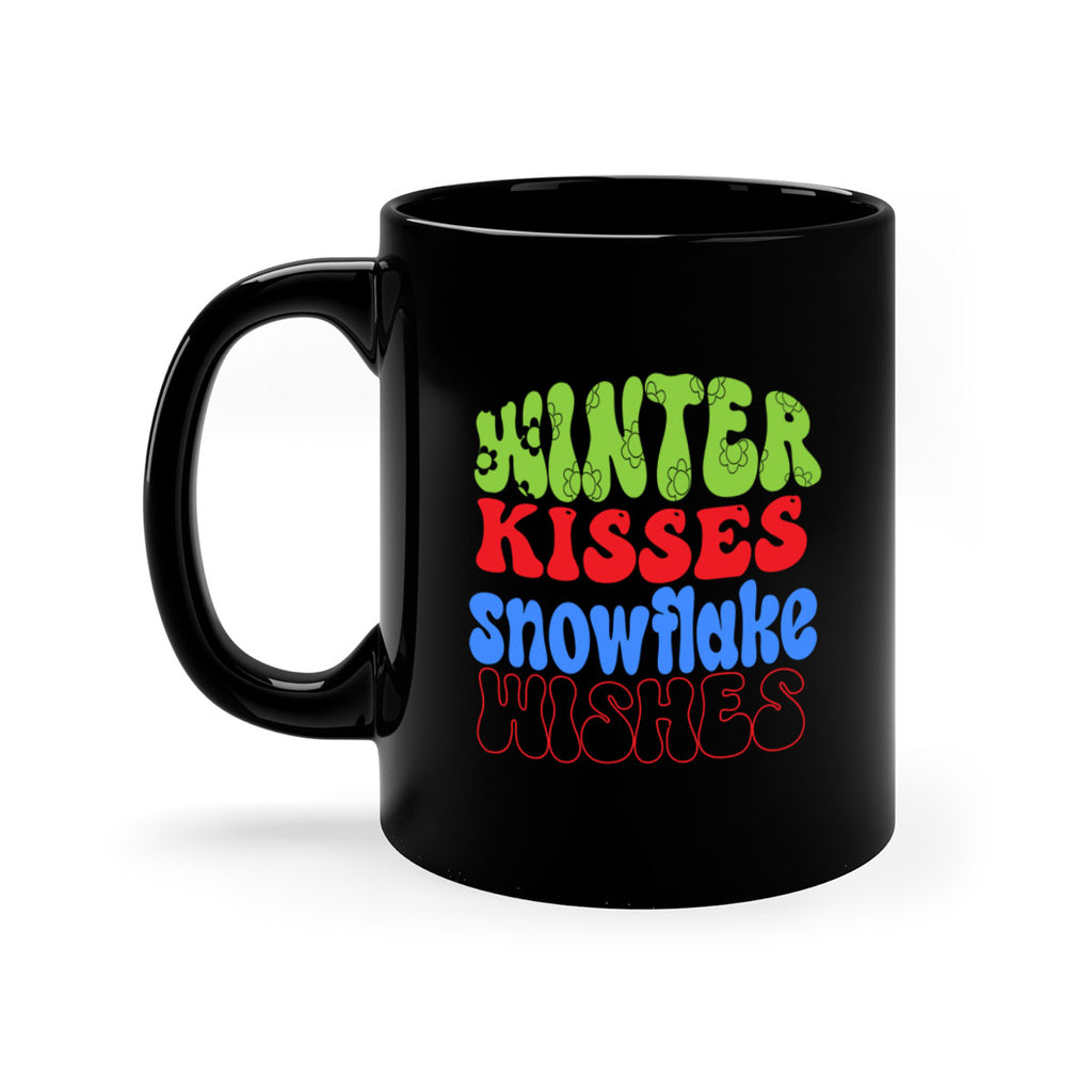 Winter kisses snowflake wishes 520#- winter-Mug / Coffee Cup