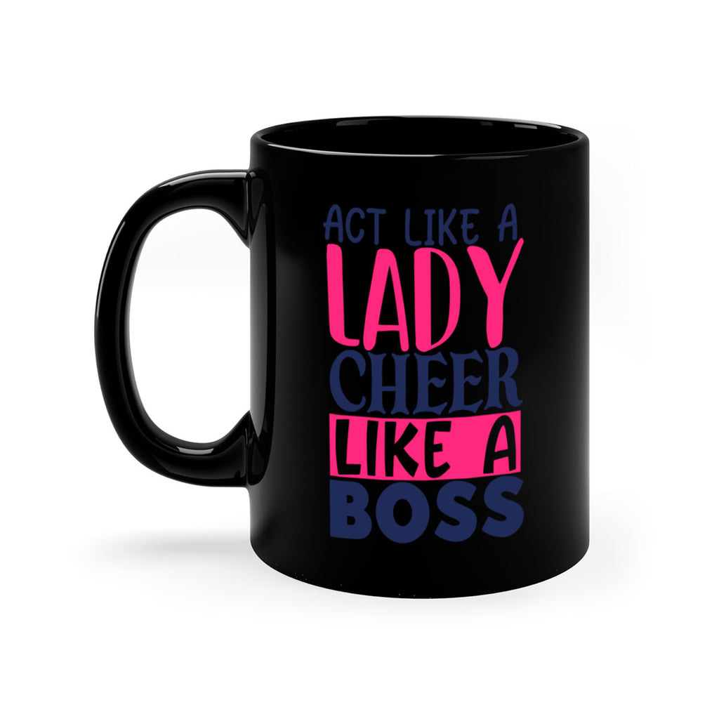 act like a lady cheer like a boss 1747#- cheer-Mug / Coffee Cup