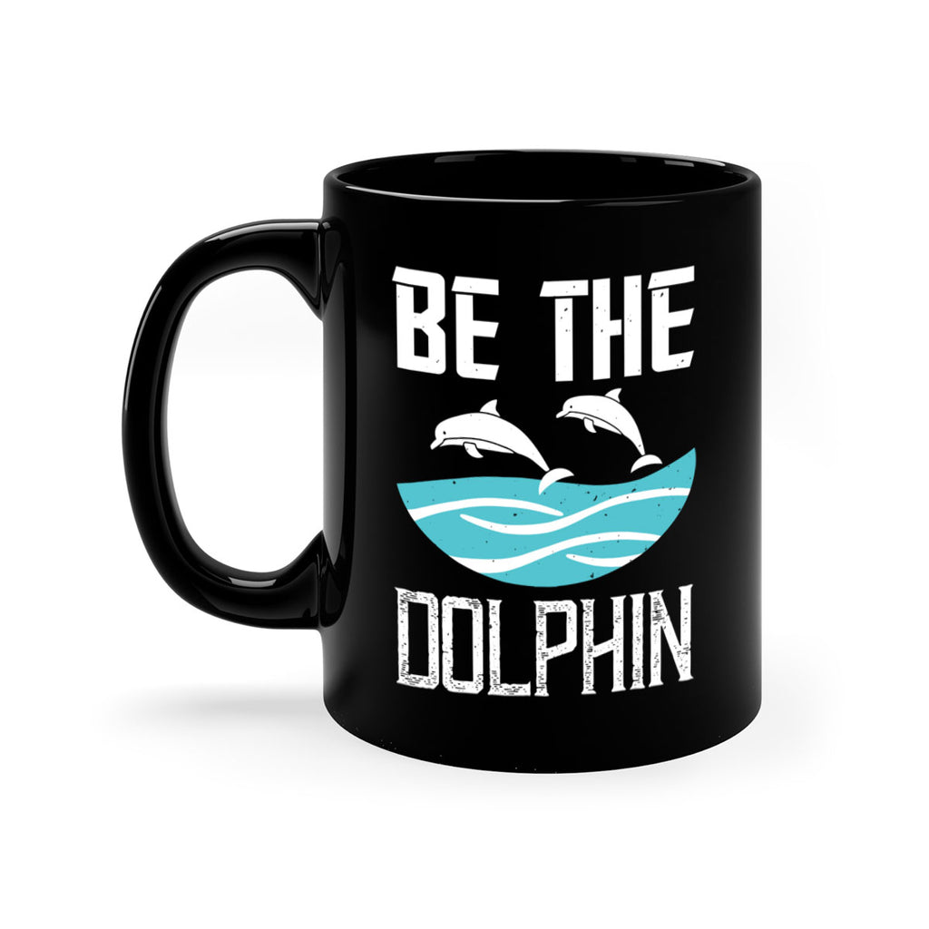 be the dolphin 1429#- swimming-Mug / Coffee Cup