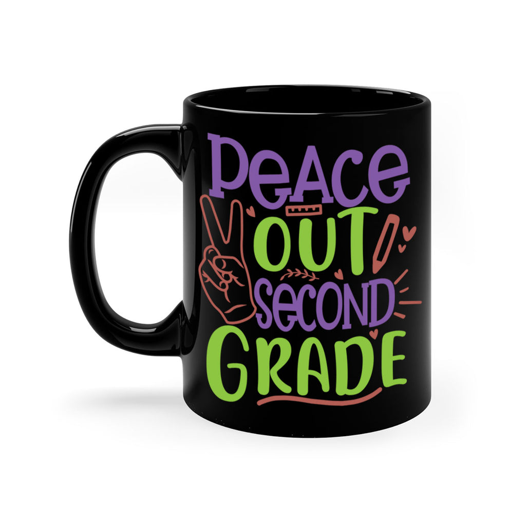 peace out 2nd grade 1#- second grade-Mug / Coffee Cup